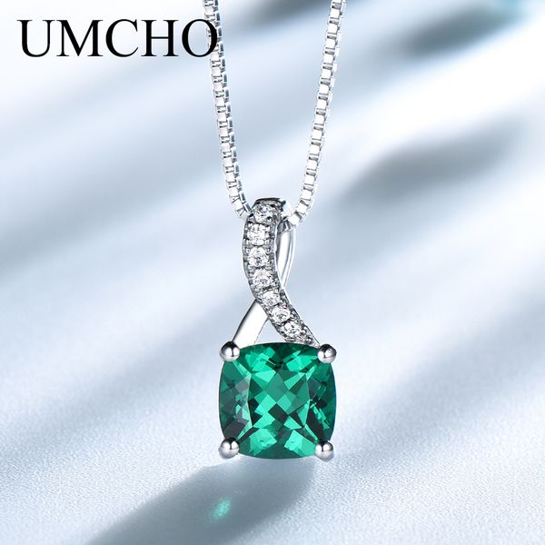 umcho real 925 серебряное ожерелье sterling создания площади emerald gemstone ожерелья подвески для женщин партии подарка с цепью, Silver
umcho real 925 серебряное ожерелье sterling создания площади emerald gemstone ожерелья подвески для женщин партии подарка с цепью, Silver