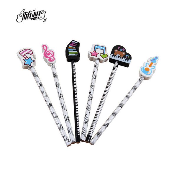 1pc kawaii cute music piano guitar pencil with eraser stationery student school supplies office supplies hb pencil, Blue;orange
1pc kawaii cute music piano guitar pencil with eraser stationery student school supplies office supplies hb pencil, Blue;orange