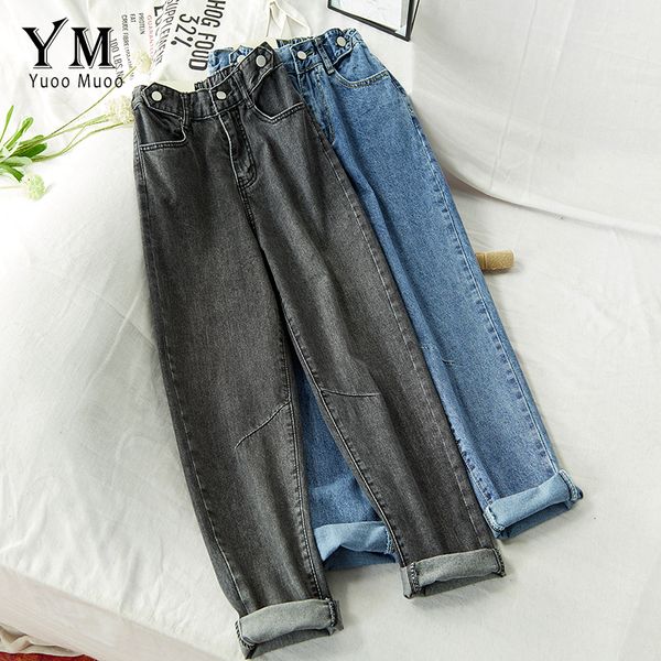 yuoomuoo vintage high waist crimping jeans woman 2019 korean style button casual ankle-length jeans autumn mom pants, Blue
yuoomuoo vintage high waist crimping jeans woman 2019 korean style button casual ankle-length jeans autumn mom pants, Blue