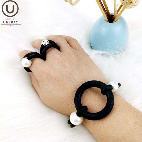 ukebay new rubber bracelet for women hollow charm bracelets punk dangle jewelry elasticity meterial handmade jewelry wholesale, Black
ukebay new rubber bracelet for women hollow charm bracelets punk dangle jewelry elasticity meterial handmade jewelry wholesale, Black