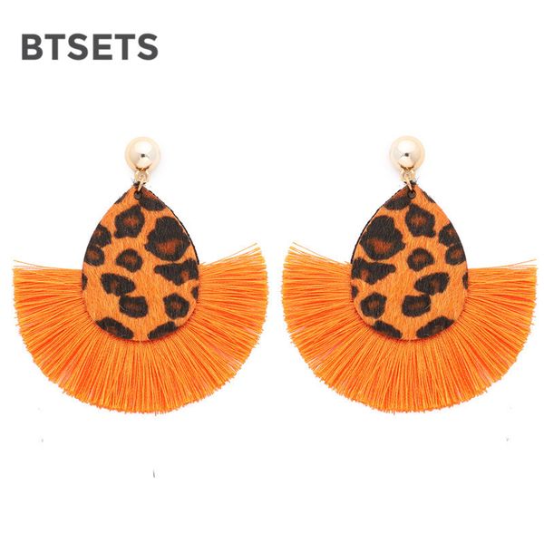 

design dangle tassel earrings for women orange multi color handmade wedding party fringe earring statement ethnic oorbellen, Silver