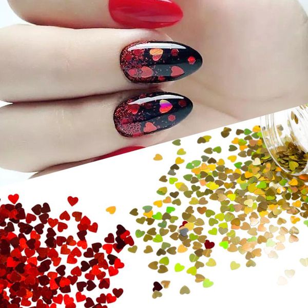 3mm sweet love heart holographic nail glitter sequins laser paillettes shining 3d ultrathin flakes nail decoration salb200-1000, Silver;gold
3mm sweet love heart holographic nail glitter sequins laser paillettes shining 3d ultrathin flakes nail decoration salb200-1000, Silver;gold