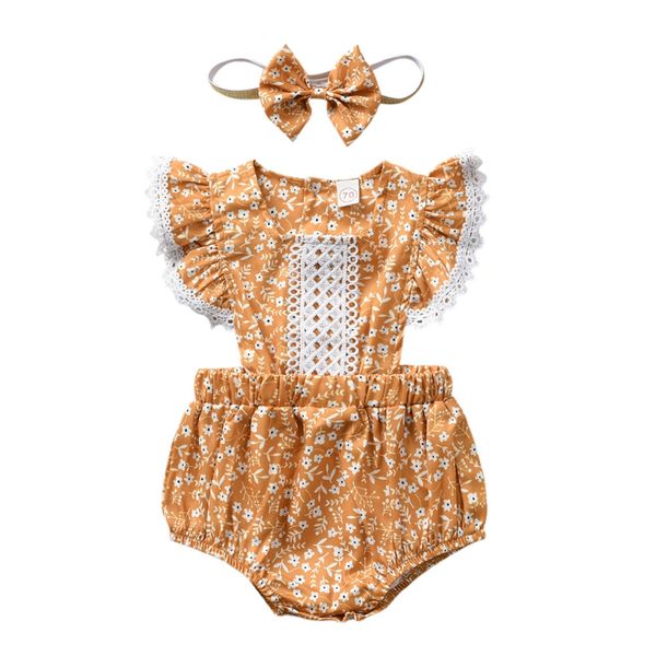 2pcs summer newborn baby girls rompers floral design jumpsuit with headband flare sleeve baby clothes, Blue
2pcs summer newborn baby girls rompers floral design jumpsuit with headband flare sleeve baby clothes, Blue