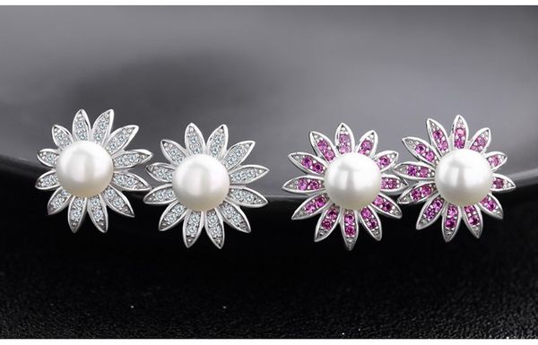 fashion popular luxury classic designer diamond Sun flower pearl S925 sterling silver stud earrings for woman
fashion popular luxury classic designer diamond Sun flower pearl S925 sterling silver stud earrings for woman