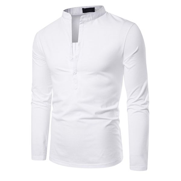 men's v-neck long-sleeved polo solid color casual button slim fit turn-down collar long sleeve blouse shirt#lr1, White;black
men's v-neck long-sleeved polo solid color casual button slim fit turn-down collar long sleeve blouse shirt#lr1, White;black