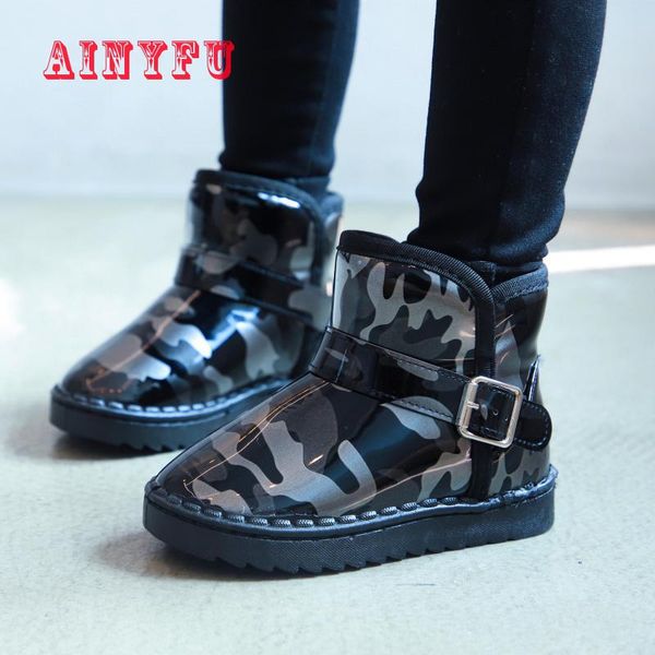 child girls casual flat shoes fashion leather soft antislip plush snow boots warm fur new winter boots size 25-36 b417, Black;grey
child girls casual flat shoes fashion leather soft antislip plush snow boots warm fur new winter boots size 25-36 b417, Black;grey