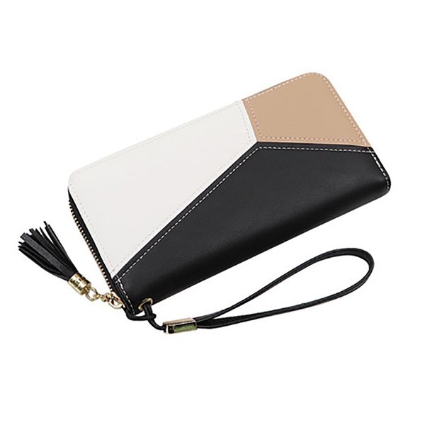 women fashion pu leather wallet card holder durable color block zipper purse, Red;black
women fashion pu leather wallet card holder durable color block zipper purse, Red;black