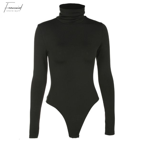 jumpsuits for women black long sleeve bodysuit autumn winter turtleneck bodysuits womens bodycon high waist romper body femee, Black;white 
jumpsuits for women black long sleeve bodysuit autumn winter turtleneck bodysuits womens bodycon high waist romper body femee, Black;white