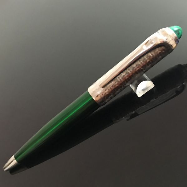 roller pen dark green pen holder silver cap with text logo dent copper coin pattern streamline jewel french brand pen gift cufflink, Blue;orange
roller pen dark green pen holder silver cap with text logo dent copper coin pattern streamline jewel french brand pen gift cufflink, Blue;orange