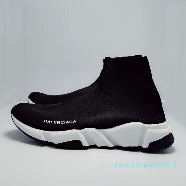 2019 new paris speed trainers knit sock original luxury designers mens womens sneakers high casual shoes with box c15, Black
2019 new paris speed trainers knit sock original luxury designers mens womens sneakers high casual shoes with box c15, Black