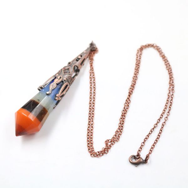 10 pcs copper plated layer colorful rainbow stone pendant link chain necklace vintage style charm jewelry, Silver
10 pcs copper plated layer colorful rainbow stone pendant link chain necklace vintage style charm jewelry, Silver