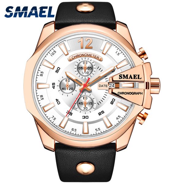 smael casual leather belt multi-pointer display quartz watch mens brand luxury waterproof clock relogio masculino sl-9079, Slivery;brown
smael casual leather belt multi-pointer display quartz watch mens brand luxury waterproof clock relogio masculino sl-9079, Slivery;brown