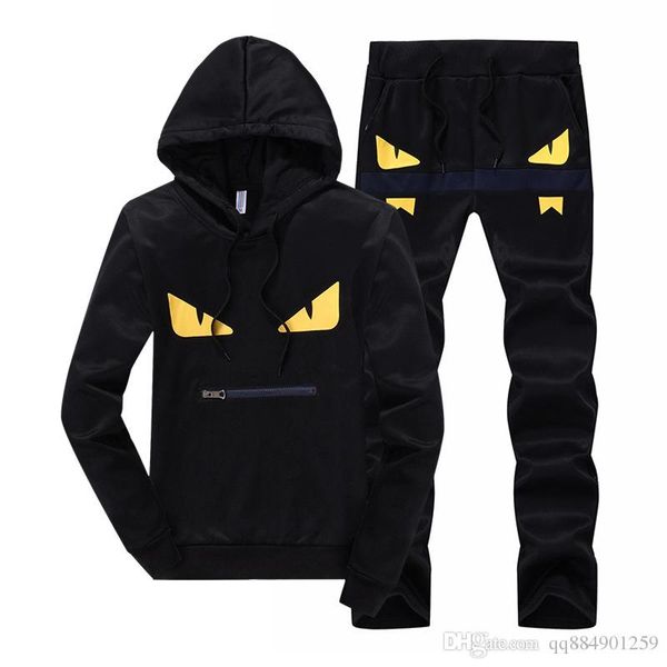 2019 new fashion mens designer tracksuits men's hooded sweater yellow eyes casual pullover two piece black size -3xl, Gray
2019 new fashion mens designer tracksuits men's hooded sweater yellow eyes casual pullover two piece black size -3xl, Gray