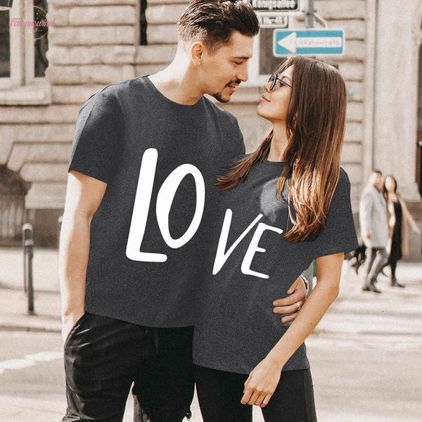 valentine day woman man t shirt letter lo and ve couple t shirt present harajuku women gothic tees casual summer t shirt, White
valentine day woman man t shirt letter lo and ve couple t shirt present harajuku women gothic tees casual summer t shirt, White