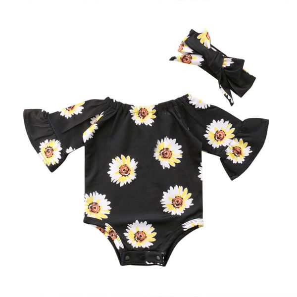 newborn baby infant toddler girls clothes flared sunflower bodysuits jumpsuit summer casual playsuit + headwear 0-24m
newborn baby infant toddler girls clothes flared sunflower bodysuits jumpsuit summer casual playsuit + headwear 0-24m
