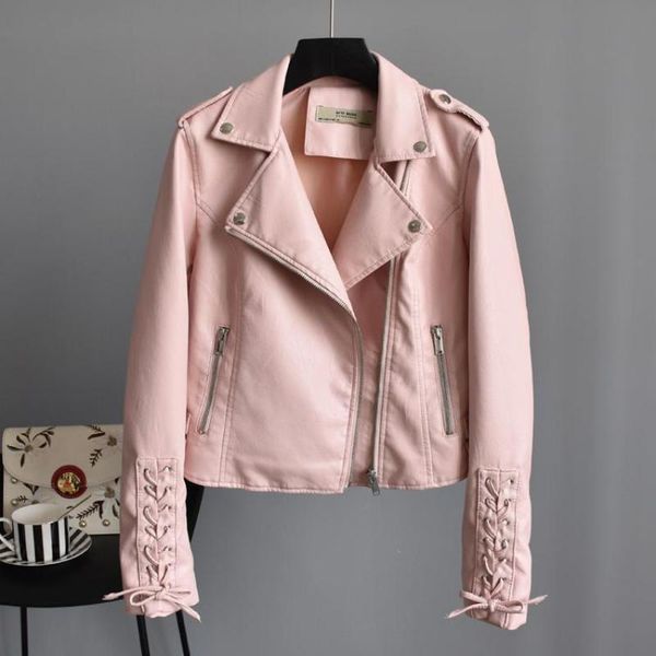 new womens leather jackets chaqueta mujer 2019 autumn long sleeve slim zipper short coats ladies pink biker moto leather coats, Black
new womens leather jackets chaqueta mujer 2019 autumn long sleeve slim zipper short coats ladies pink biker moto leather coats, Black