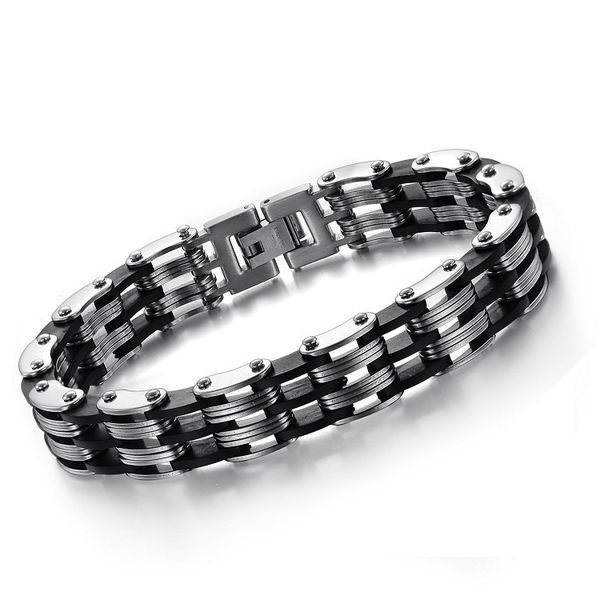 new arrival 2019 sale new arrivals titanium steel jewelry wholesale men's stainless steel bracelet men accessories jewellery, Black
new arrival 2019 sale new arrivals titanium steel jewelry wholesale men's stainless steel bracelet men accessories jewellery, Black