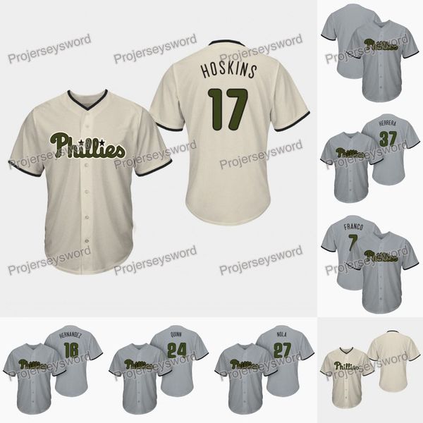 Philadelphia 17 Rhys Hoskins Memorial Day Phillies Jersey 7 Maikel Franco 16 Cesar Hernandez 24 Roman Quinn 27 Aaron Nola 37 Odubel Herrera
Philadelphia 17 Rhys Hoskins Memorial Day Phillies Jersey 7 Maikel Franco 16 Cesar Hernandez 24 Roman Quinn 27 Aaron Nola 37 Odubel Herrera