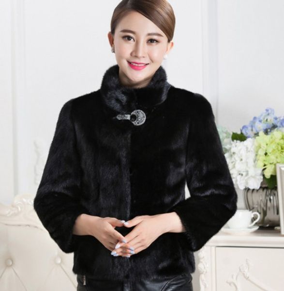 2019 vetement winter women faux coat single button slim plus size waterproof outwear mink mink overcoat aw295, Black
2019 vetement winter women faux coat single button slim plus size waterproof outwear mink mink overcoat aw295, Black
