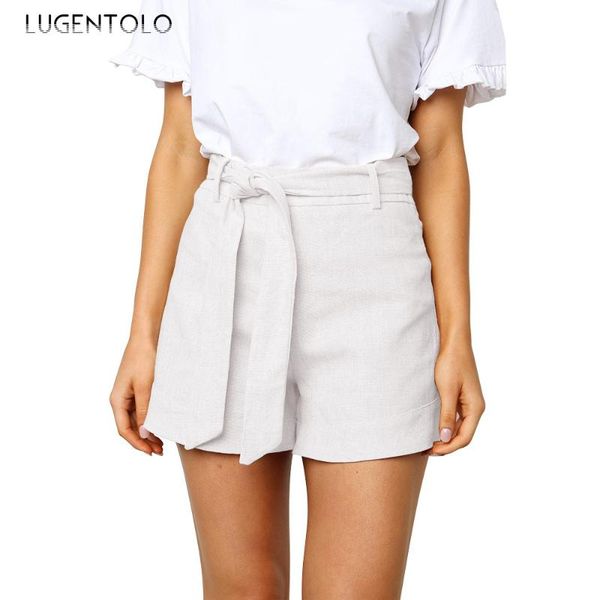 lugentolo women shorts summer fashion simple personalized loose straps high waist solid color lacing new casual straight shorts, White;black
lugentolo women shorts summer fashion simple personalized loose straps high waist solid color lacing new casual straight shorts, White;black