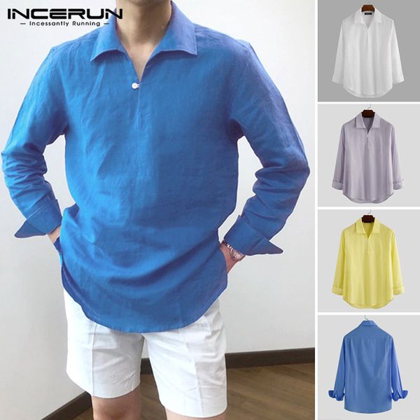 incerun 2020 весна мужская рубашка с длинным рукавом кнопка отворот шеи хлопок camisa твердые harajuku модный бренд рубашки уличная одежда 5, White;black
incerun 2020 весна мужская рубашка с длинным рукавом кнопка отворот шеи хлопок camisa твердые harajuku модный бренд рубашки уличная одежда 5, White;black