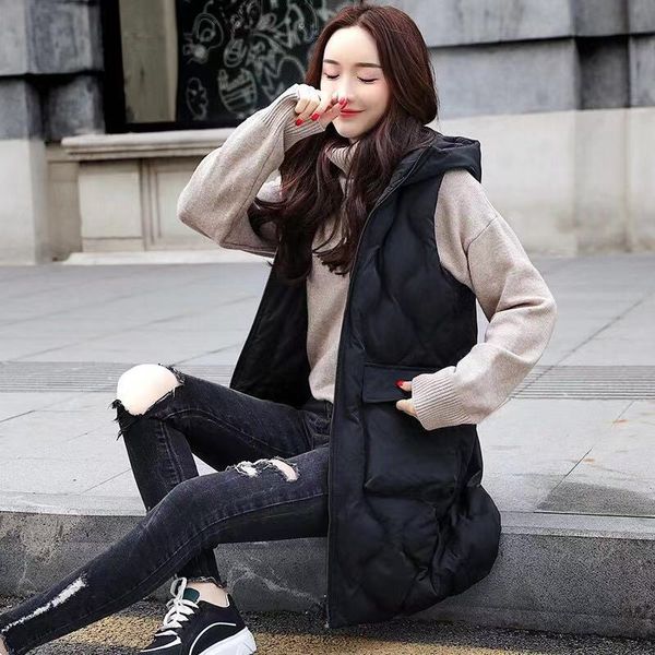 tileewon winter jacket women vest fashion to keep warm vest 2019 spring women lovers slim long jackets plus size 2xl, Black;white
tileewon winter jacket women vest fashion to keep warm vest 2019 spring women lovers slim long jackets plus size 2xl, Black;white
