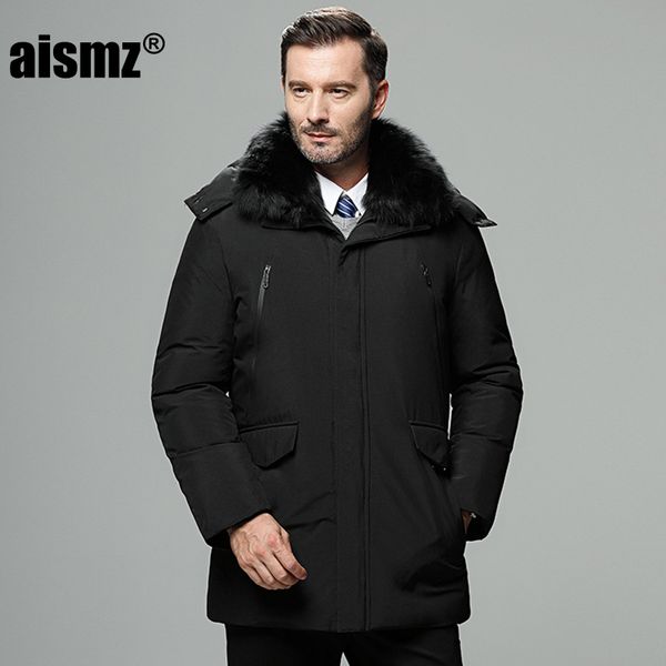 aismz men's winter jackets thick warm 90% white duck down jacket russia winter coat men waterproof men's windbreakers overcoat, Black
aismz men's winter jackets thick warm 90% white duck down jacket russia winter coat men waterproof men's windbreakers overcoat, Black