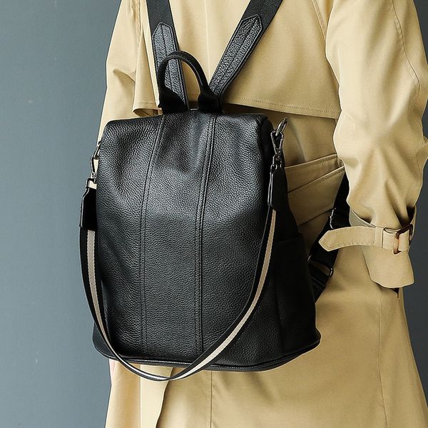 the first layer of leather shoulder bag female 2020 new fashion wild bag multi-purpose ladies backpack shoulders
the first layer of leather shoulder bag female 2020 new fashion wild bag multi-purpose ladies backpack shoulders