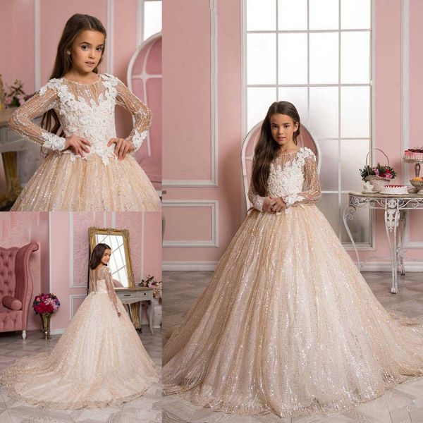 luxurious blingbling flower girl dresses long sleeves sheer neck little girl wedding dresses vintage lace communion pageant dresses gowns, White;blue
luxurious blingbling flower girl dresses long sleeves sheer neck little girl wedding dresses vintage lace communion pageant dresses gowns, White;blue