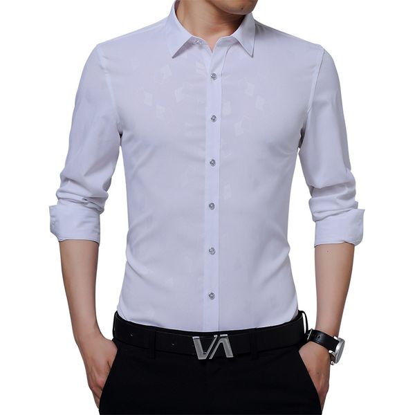 2020 new fashion men shirts polyester and microfiber long sleeve slim fit casual turn down collar business social shirt for male, White;black
2020 new fashion men shirts polyester and microfiber long sleeve slim fit casual turn down collar business social shirt for male, White;black