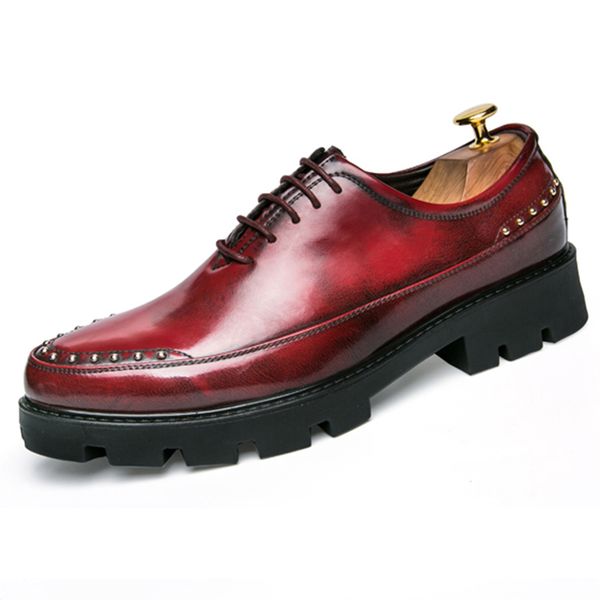 red gold dress shoes men pointed toe oxfords with rivet height increasing shoes men fashion wedding party dress shoes, Black
red gold dress shoes men pointed toe oxfords with rivet height increasing shoes men fashion wedding party dress shoes, Black