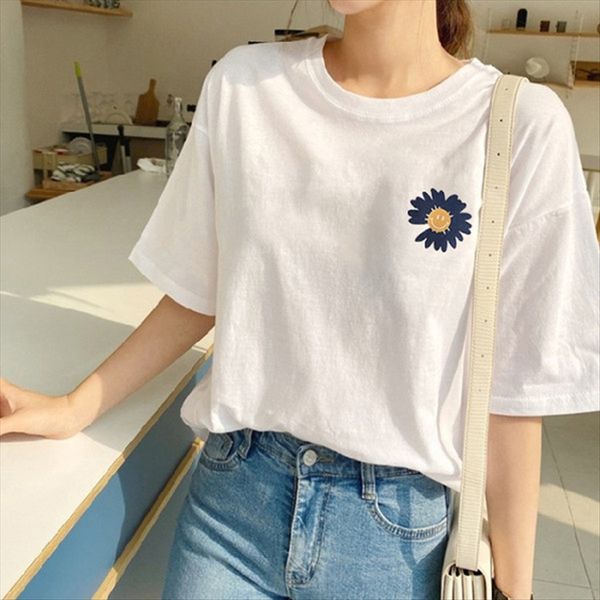little daisy t-shirt female 2020 short-sleeved round collar printing with super-fire ins fashion little daisy t-shirt female 2020 short, White
little daisy t-shirt female 2020 short-sleeved round collar printing with super-fire ins fashion little daisy t-shirt female 2020 short, White