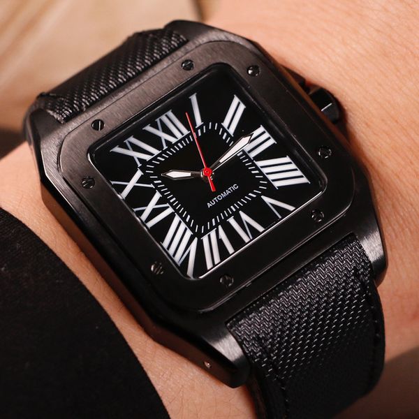 full black mens watch automatic watch mechanical wristwatch man business clock leather stainless steel watches men, Slivery;brown
full black mens watch automatic watch mechanical wristwatch man business clock leather stainless steel watches men, Slivery;brown