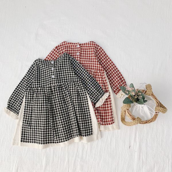 spring autumn cotton long sleeve plaid dress for girls baby loose fashion all-match casual princess dresses, Red;yellow
spring autumn cotton long sleeve plaid dress for girls baby loose fashion all-match casual princess dresses, Red;yellow