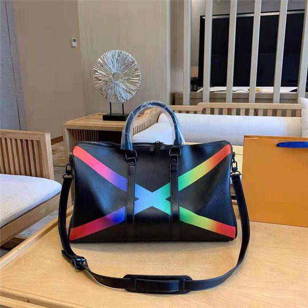 designer luxury handbag purse l duffle women handbag genuine leather rainbow color keepall 50cm duffle handbags
designer luxury handbag purse l duffle women handbag genuine leather rainbow color keepall 50cm duffle handbags
