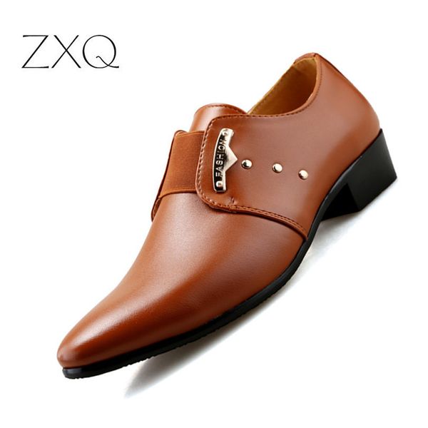 men formal shoes mens slip-on shoes pu leather brown black elastic band men dress office party wedding
men formal shoes mens slip-on shoes pu leather brown black elastic band men dress office party wedding