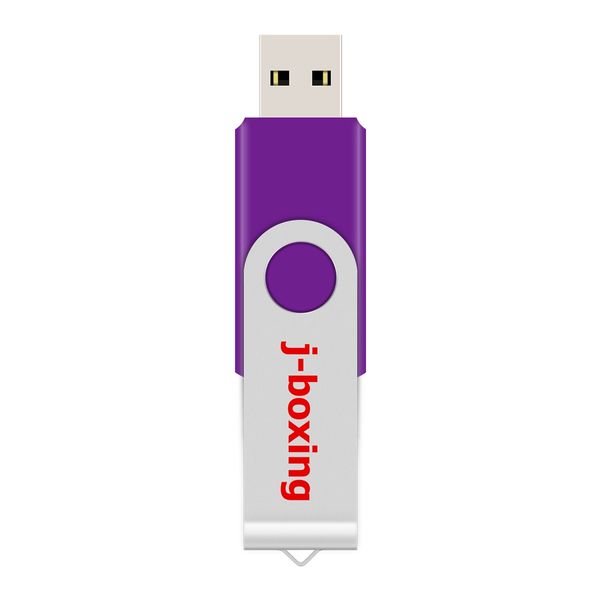 Image of Purple Metal Rotating 32GB USB 2.0 Flash Drives 32gb Flash Pen Drive Thumb Storage Enough Memory Stick for Computer Laptop Macbook Tablet