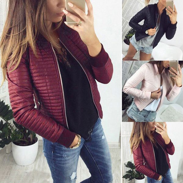 women spring autumn coat short section outerwear cotton padded warm jacket outerwear casual pink black thin female clothes
women spring autumn coat short section outerwear cotton padded warm jacket outerwear casual pink black thin female clothes