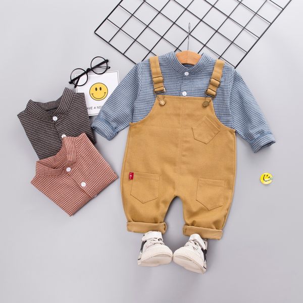 autumn fashion baby infant boys clothes long sleeve shirt +suspenders trousers 2pcs casual toddler kids clothes, White
autumn fashion baby infant boys clothes long sleeve shirt +suspenders trousers 2pcs casual toddler kids clothes, White