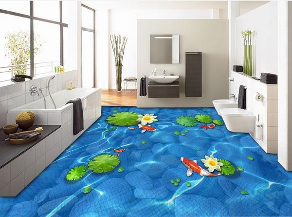 custom p floor wallpaper cobblestone lotus leaf nine fish 3d living room bathroom 3d floor tiles mural pvc self-adhesive wallpaper roll
custom p floor wallpaper cobblestone lotus leaf nine fish 3d living room bathroom 3d floor tiles mural pvc self-adhesive wallpaper roll