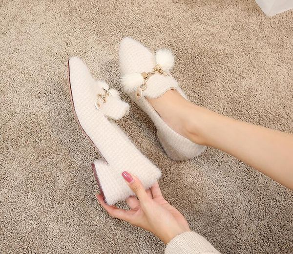 new season women fur loafers designer chunky heel lady luxury horsebit tassels loafers pointed toes slip-on party prom shoes, Black
new season women fur loafers designer chunky heel lady luxury horsebit tassels loafers pointed toes slip-on party prom shoes, Black