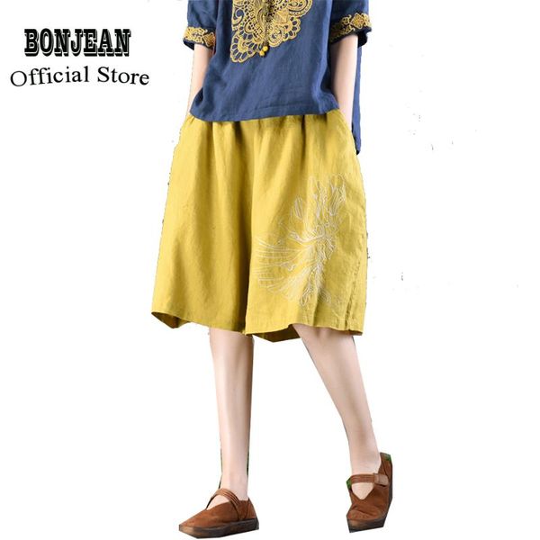 women linen straight short knee length casual fashion for summer big loose elastic waist print az26571323, White;black
women linen straight short knee length casual fashion for summer big loose elastic waist print az26571323, White;black