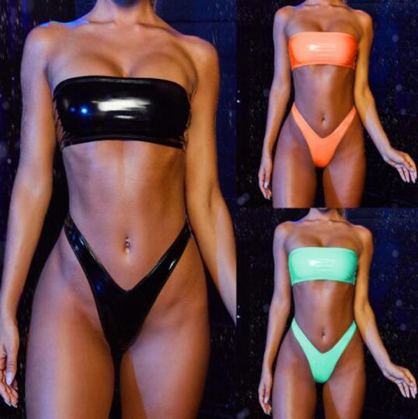 bikini suit set swimwear women's separate halter bright leather bra bright leather bra swimwear with ruffle edge one shoulder print
bikini suit set swimwear women's separate halter bright leather bra bright leather bra swimwear with ruffle edge one shoulder print