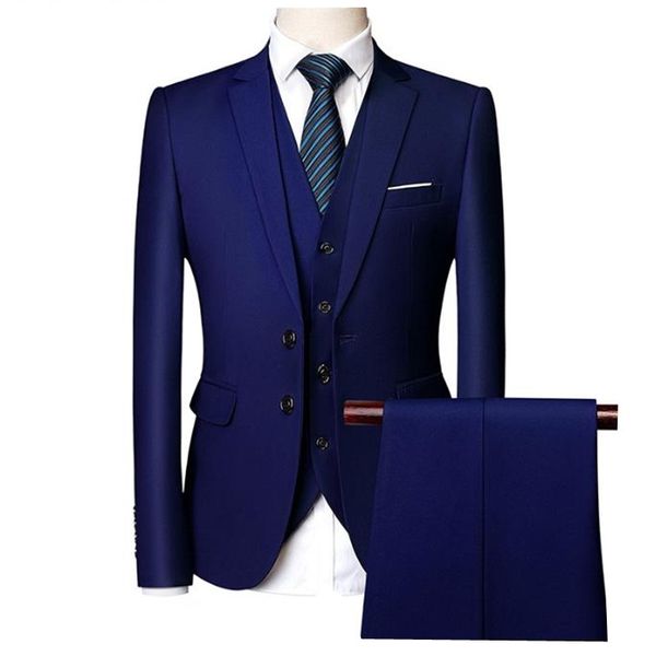 men suit 2020 spring and autumn custom business suit three-piece slim large size multi-color two-button, White;black
men suit 2020 spring and autumn custom business suit three-piece slim large size multi-color two-button, White;black