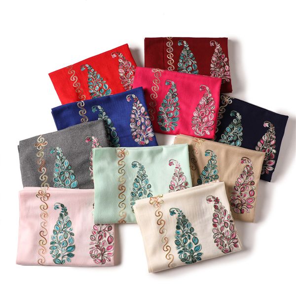 330g new women embroidery scarf thick warm winter scarves cashmere shawls and wraps ladies bandana echarpe
330g new women embroidery scarf thick warm winter scarves cashmere shawls and wraps ladies bandana echarpe