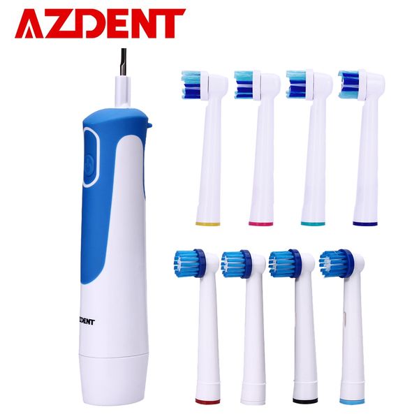 azdent buy 1 get 8 heads rotating electric toothbrush battery operated no rechargeable tooth brush teeth whitening for hot 
azdent buy 1 get 8 heads rotating electric toothbrush battery operated no rechargeable tooth brush teeth whitening for hot