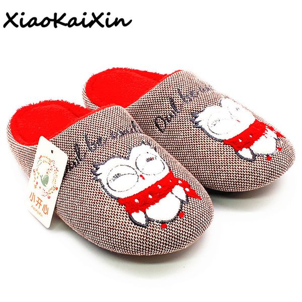 xiaokaixin cartoon animal embroider cotton slippers for women/men/kids winter indoor plush owl style rubber soles home slippers y200107, Black
xiaokaixin cartoon animal embroider cotton slippers for women/men/kids winter indoor plush owl style rubber soles home slippers y200107, Black