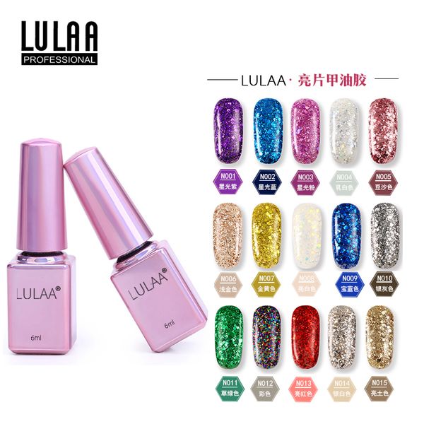 fashion bright shiny gel nail polish 6ml gel nails shiny glitter sequins uv varnish rainbow laser soak off uv nail art
fashion bright shiny gel nail polish 6ml gel nails shiny glitter sequins uv varnish rainbow laser soak off uv nail art