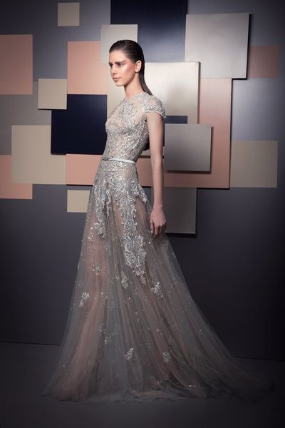 ziad nakad a line prom dresses lace short sleeve appliques illusion beads long evening dress women party gowns custom made, Black
ziad nakad a line prom dresses lace short sleeve appliques illusion beads long evening dress women party gowns custom made, Black