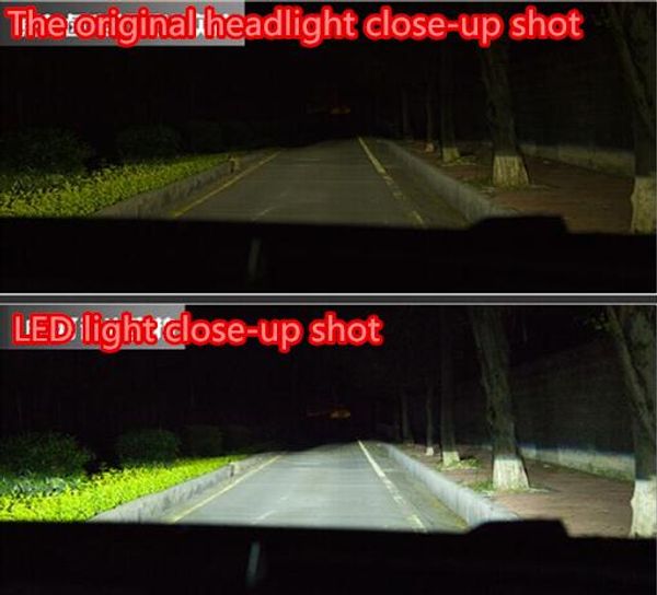 automobile led headlamp h1h4h7 refitted super-bright headlamp laser high-intensity concentrating low-light far-light lamp